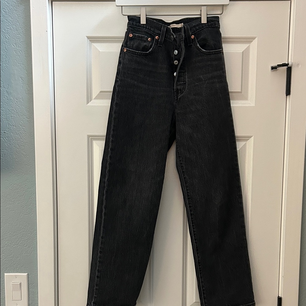 Levi Strauss Ribcage Straight Ankle Jeans